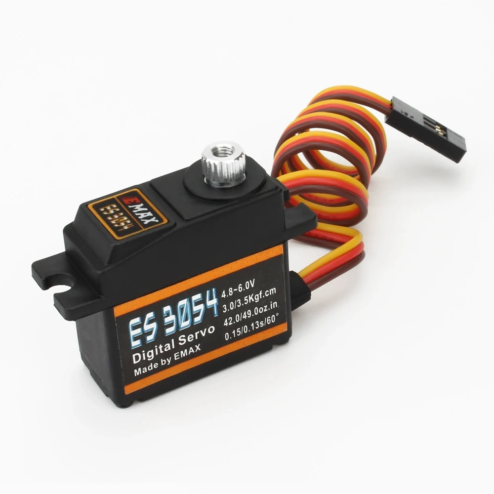 2/4PCS EMAX ES3054 Digital Servo 17g 3.5kg 0.13sec 23T Metal Gear 4.8-6V For RC Airplane Fixed Wing Original 4