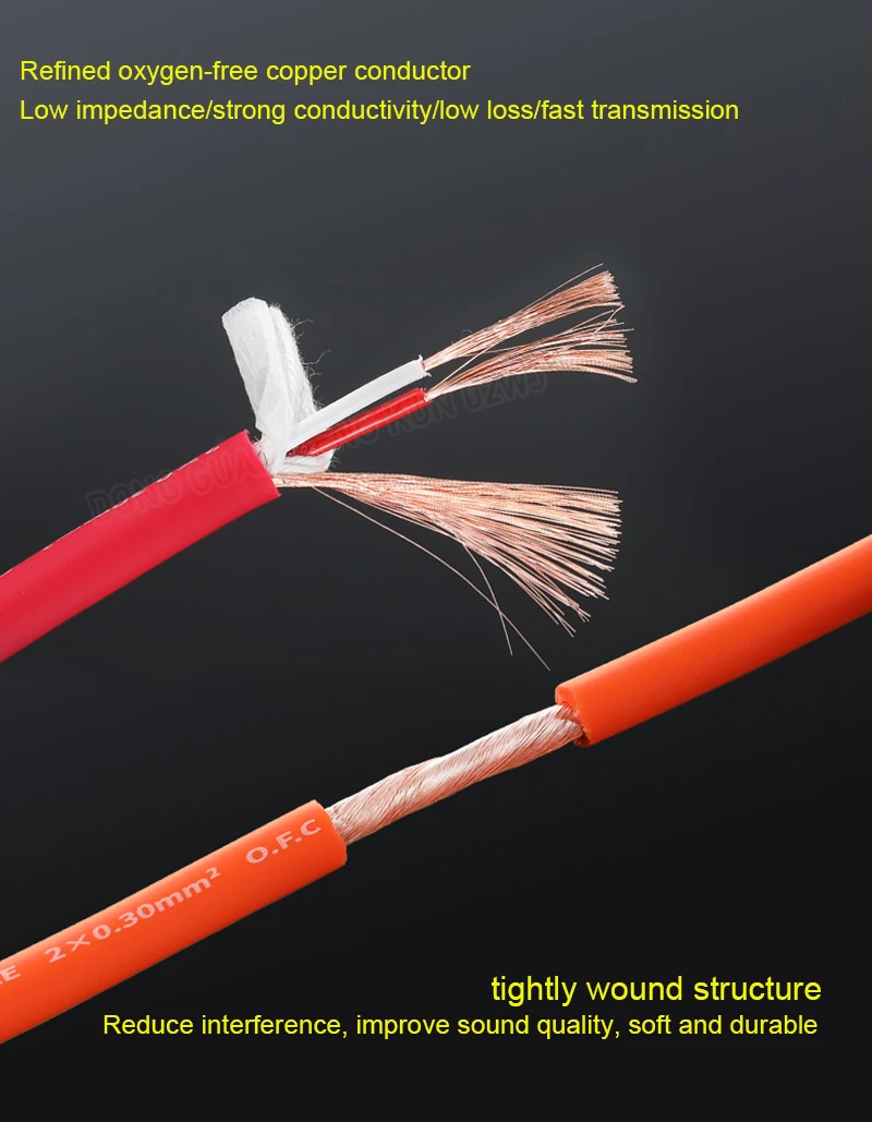 1–30 m langes, symmetrisches, doppelt abgeschirmtes Hi-Fi-XLR-Audiokabel für Mikrofon/Gitarre/Mixer/DIY-Lautsprecher/elektronische Orgel – AME/AMC230-Serie – Detail 10