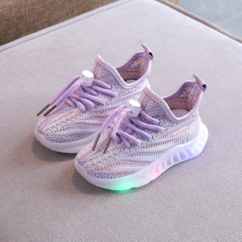 Size 21-30 LED Baby Luminous Shoes Boys Glowing Children Sport Sneakers for Kids Girls Breathable Toddler Shoes Led Flash Lights sports shoes kids sneakers kids shoes kids sports shoes