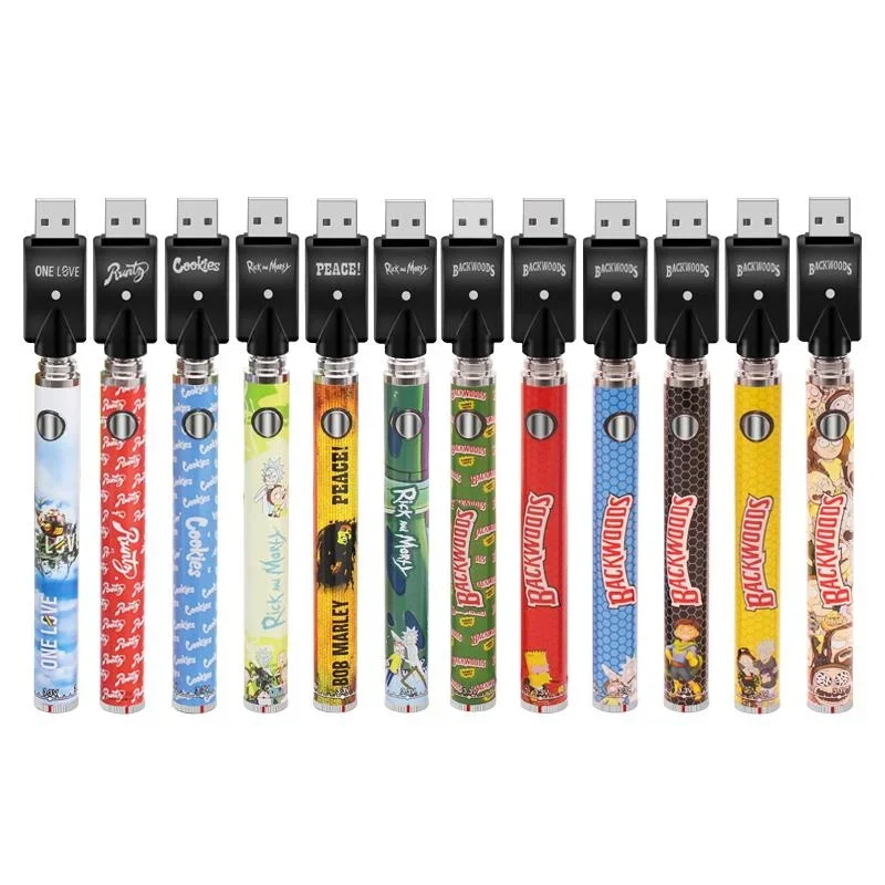 

Cookies Backwoods 1100mah Preheat Battery Slim Pen Charger Kit Variable Voltage Preheating Batteries for Wax Thick Oil Cartridge