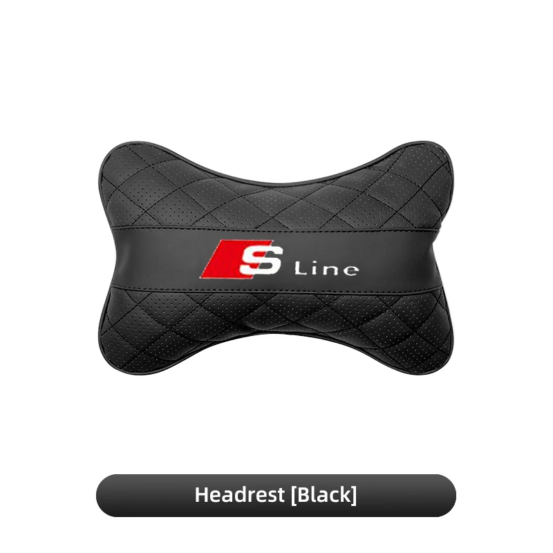 thumbnail image 1 of Almohadas para el cuello del coche, cojín para reposacabezas del coche, accesorios de asiento para Audi Quattro A3 A4 A6 A5 Q5 A1 Q7 Q3 Q2 Q8 A7 A8 TT S1 SQ5, 1 of 5