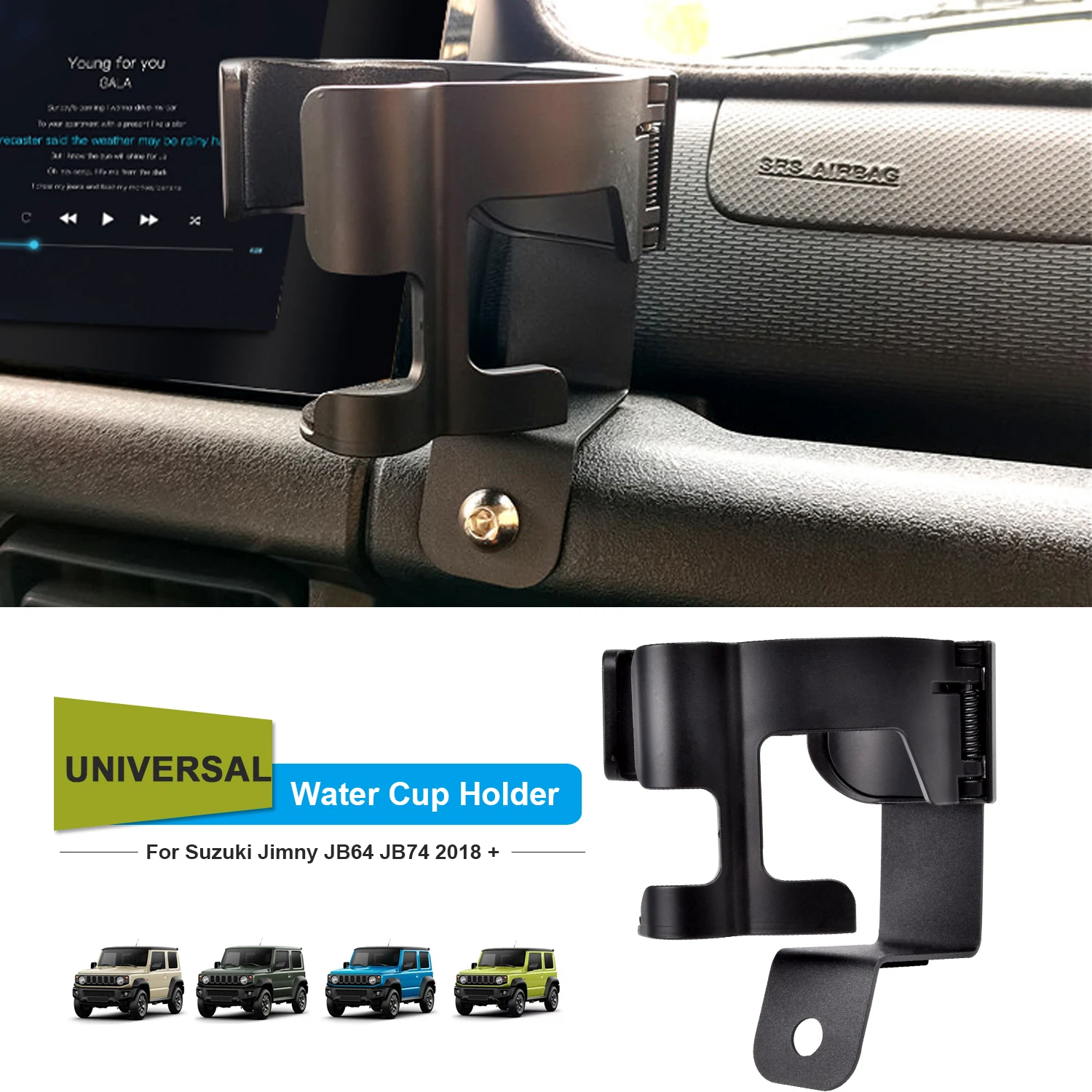 Car Water Cup Holder For Suzuki Jimny JB74 JB64 JB43 2019-2022