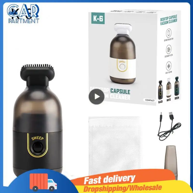 

1PCS Wireless Mini Vacuum Cleaner 2200Pa Small Handheld Car Interior Desktop Dust Cleaning Tool Portable Car Vacuum Cleaner