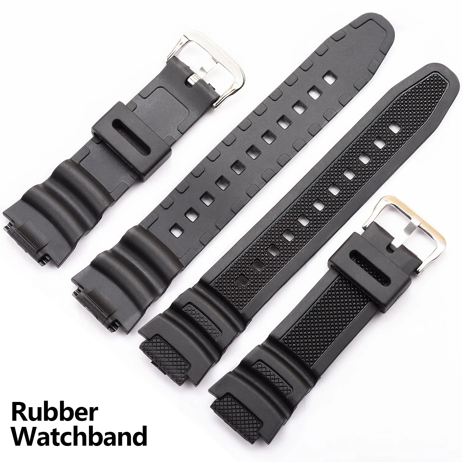 Durable Rubber Silicone Watch Strap - Resin Watchband Accessories