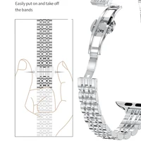 Bracelet mince en acier inoxydable pour bracelet de montre Apple Ultra 3 49mm 45mm 44 42 41 40 46mm mince pour iwatch série 11/10/9/8/7/6/5/4/SE 3 4