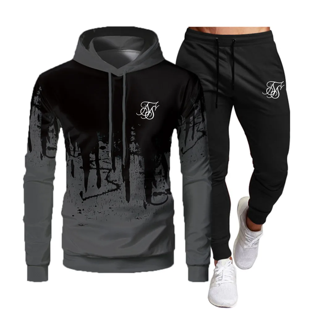 Men's Sportswear Hoodie Jogging Set