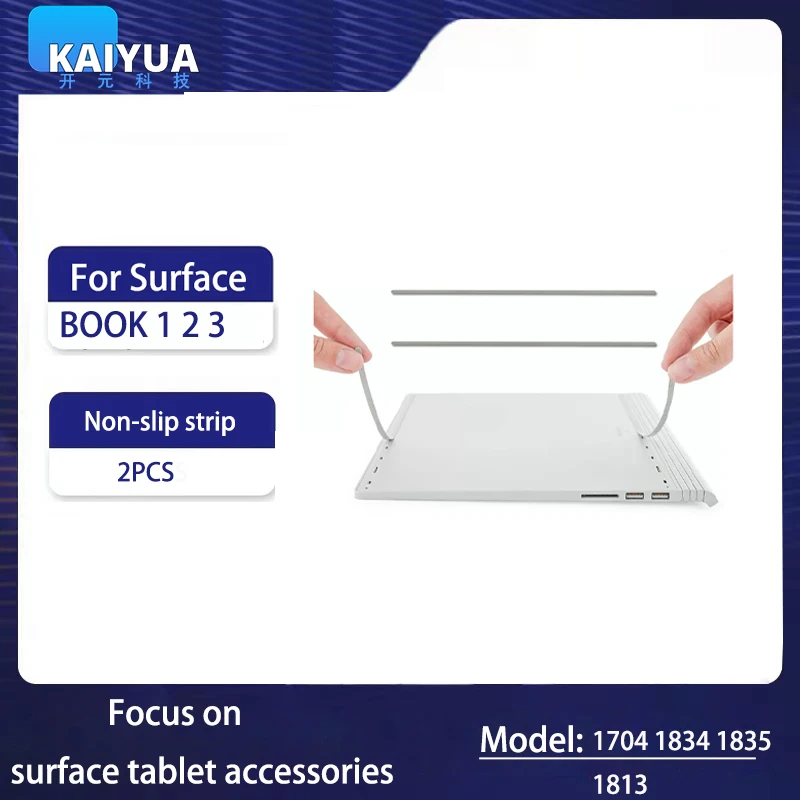 Striscia Antiscivolo Adatta Per Microsoft Surface Book 1 2 3, Striscia Del Piede In Gomma Inferiore, Striscia Inferiore A Conchiglia A Forma Di D Nuov