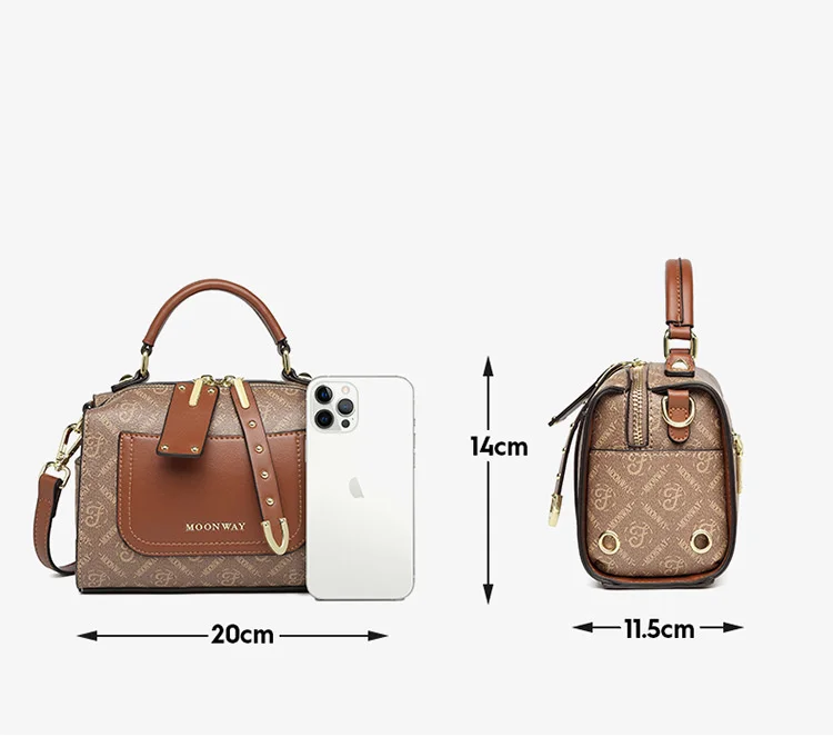 Borsa a tracolla donna piccola borsa quadrata elegante e versatile_voghion.com