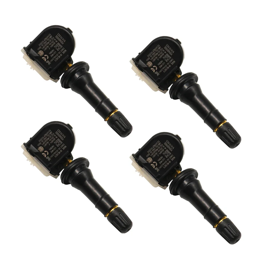 4PCS 13516165 TPMS 타이어 압력 센서 2019-2025 캐딜락 XT6 XT4 XT5 크루즈 트래버스 433MHz TPMS 센서 13598773 13540602
