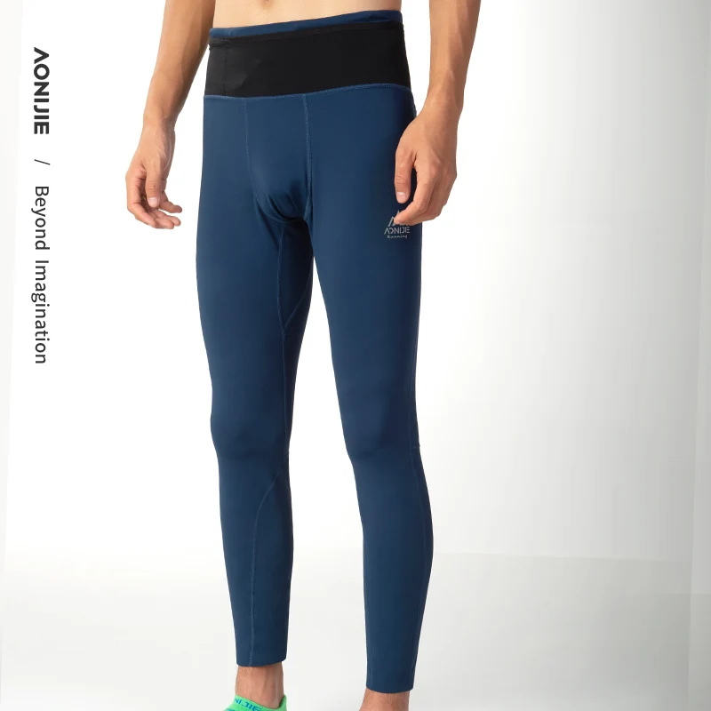 AONIJIE Man Male Running Quick Drying Compression Pants Elastic Tights Leggings For Fitness Cycling Jogging sports leggings compression pants