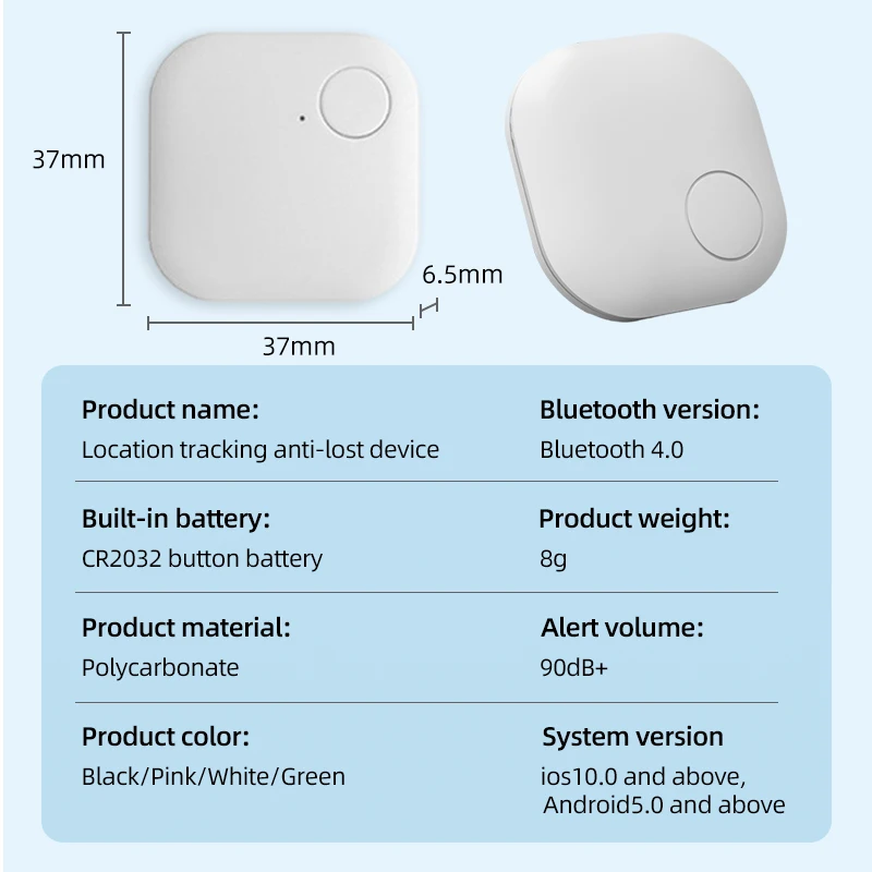 Mini Tracking Device Tracking Air Tag Key Child Finder Pet Tracker Location Smart Bluetooth Tracker Car Pet Vehicle lost tracker