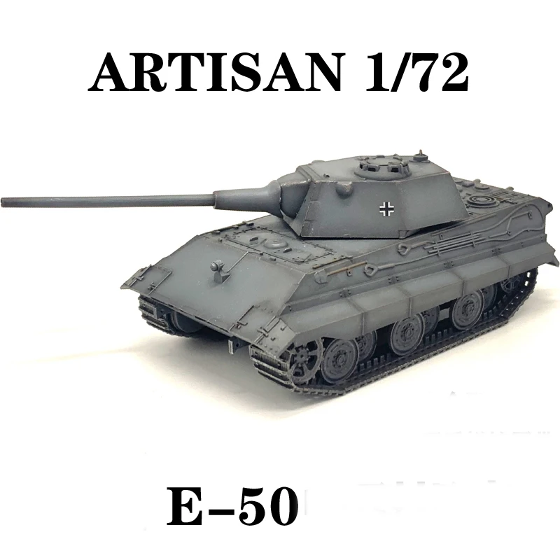 

1:72 Scale German E50 E-50 Medium Tank Hard Splice Track Militarized Combat Crawler Tank Finished Model Collectible Boy Toy Gift