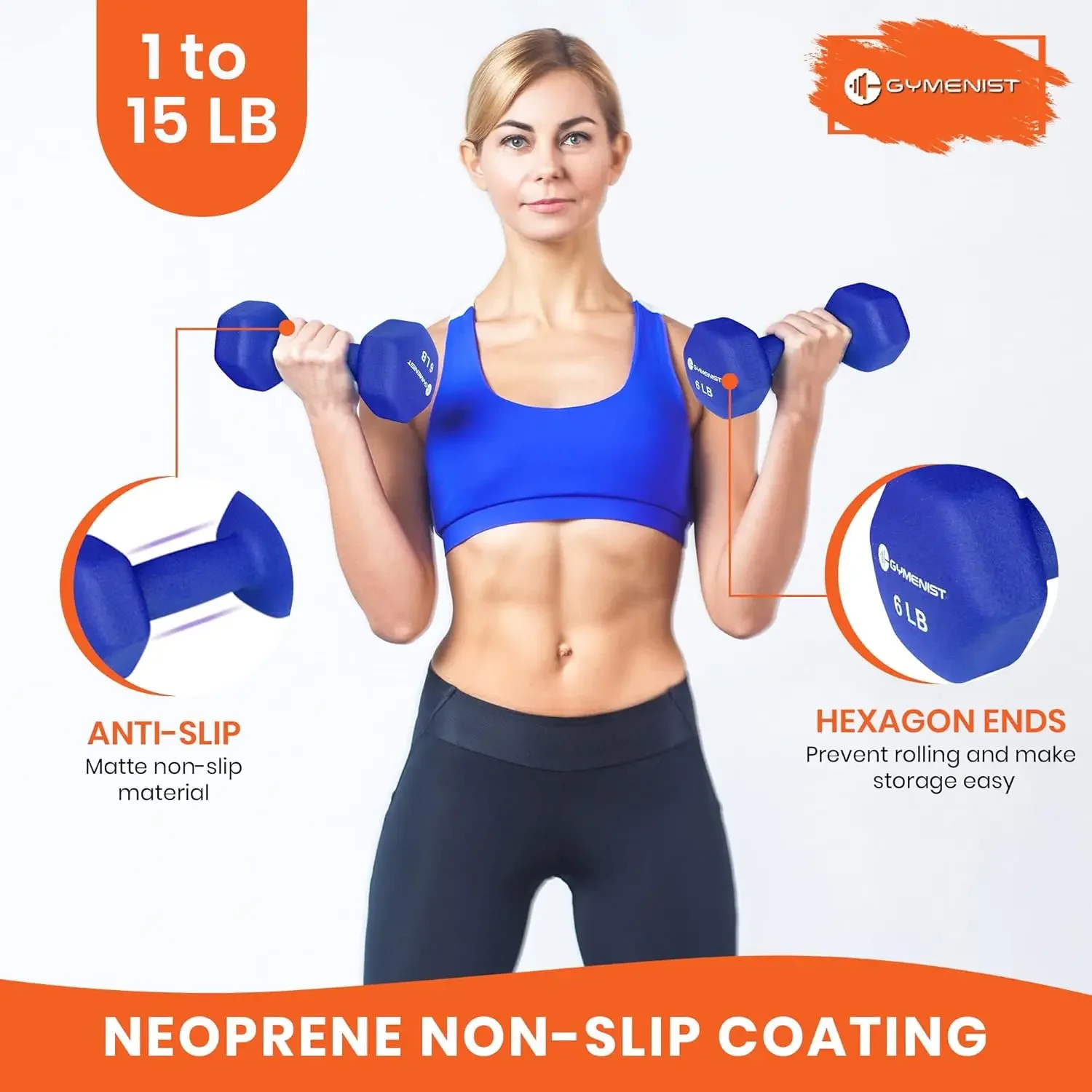 Neoprene Grip Dumbbells 5