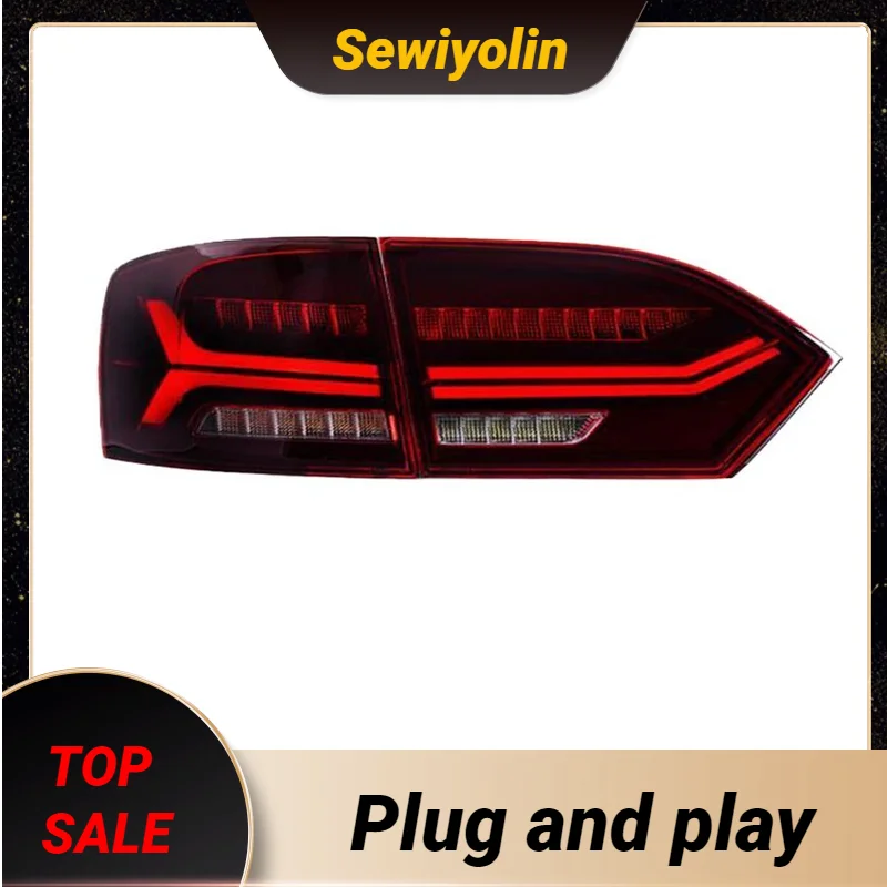

Car Tail Lights For VW SAGITAR 2011-2015 Upgrade the Audi A6L Atlantic Rear Lamp Back Brake DRL Turn Signal light Plug and Play
