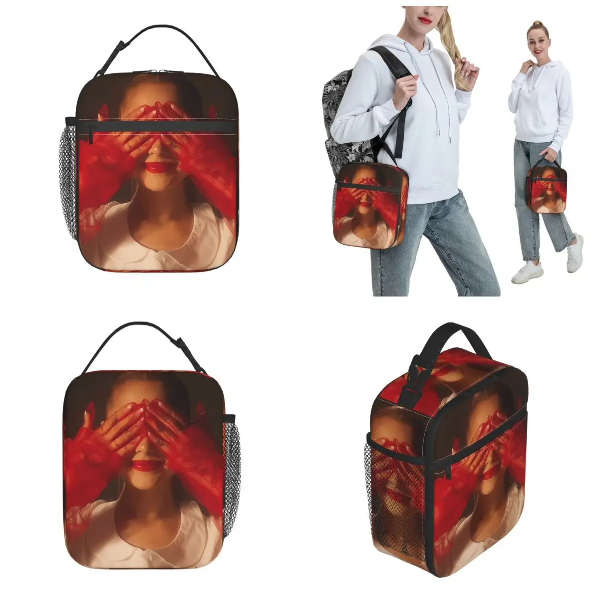 Ariana Grandes Eternal Sunshine Thermal Insulated Lunch Bag for Picnic Portable Food Container Bags Thermal Cooler Food Box