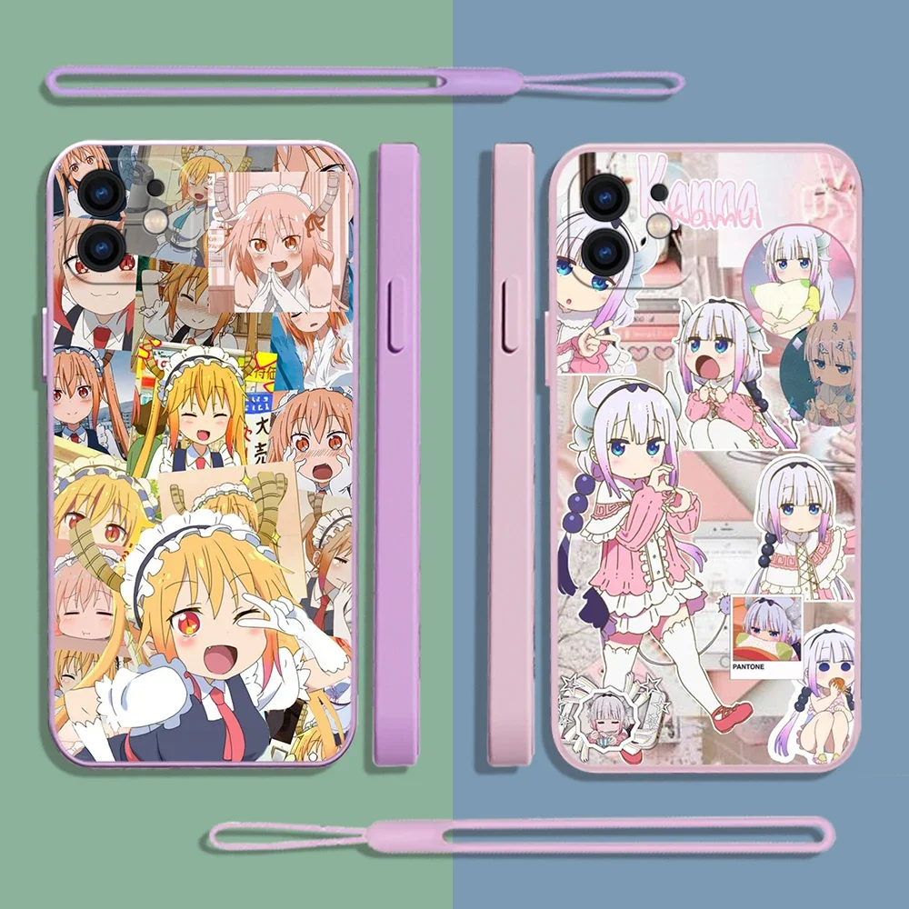Dragon Tohru Kanna Custodia Per Telefono Per Samsung A53 A50 A12 A52 A52S A51 A72 A71 A73 A81 91 A32 A22 A20 A30 A21S 4G 5G Con Cinturino A Mano