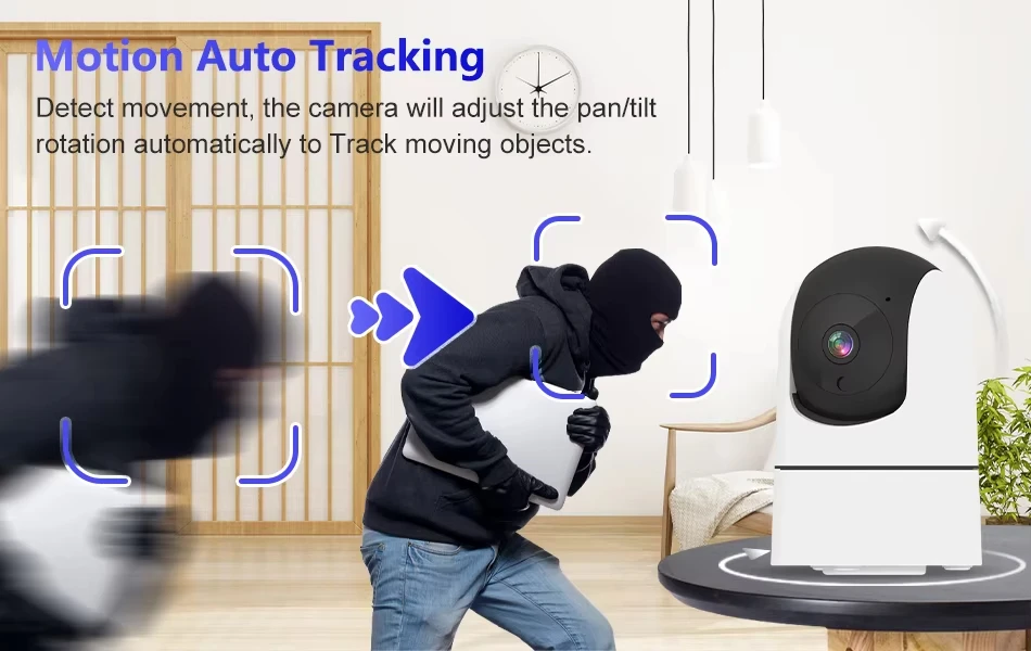 auto tracking security camera following person