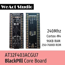 Weact blackpill at32f403acgu7 at32f4 at32 placa de núcleo placa aprendizagem desenvolvimento arduino