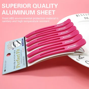 6 pezzi parrucchiere professionale salone clip per estensioni dei capelli parrucchieri fermagli per capelli antitraccia accessori per lo styling dei parrucchieri