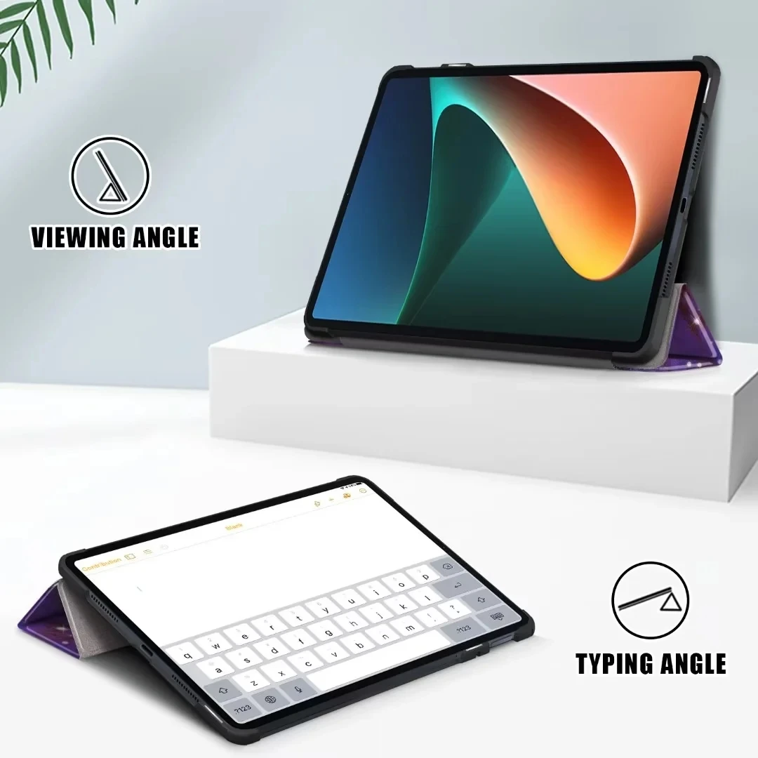 Premium Folding PU Leather Smart Tablet Case - Elegant & Durable