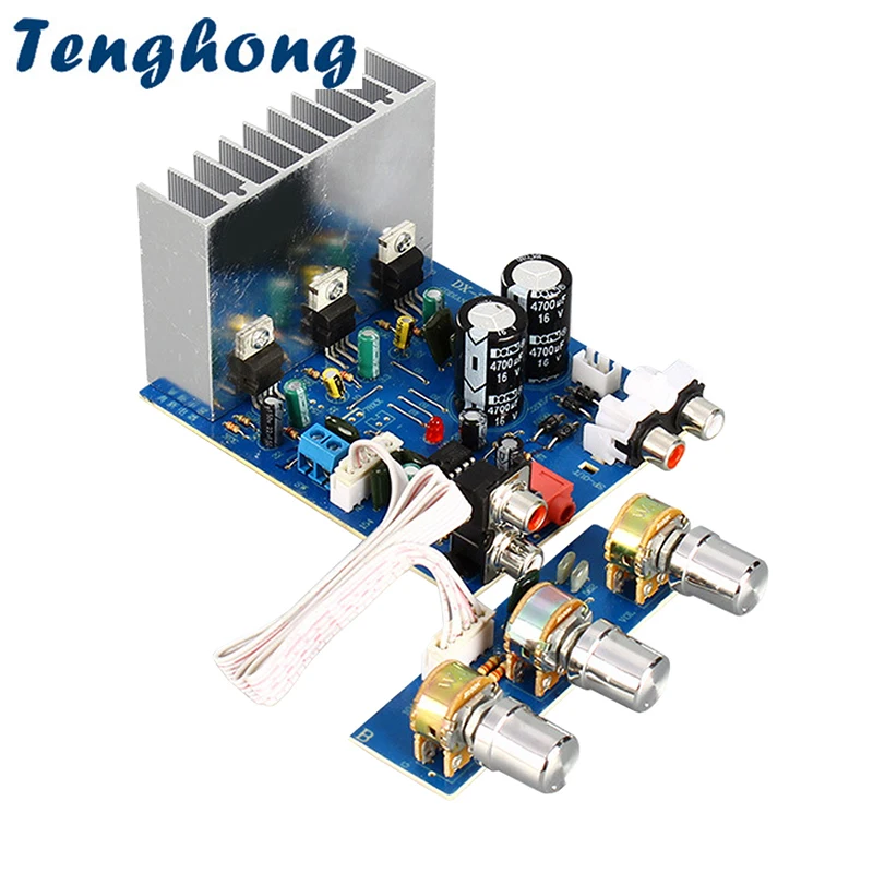 

Tenghong TDA2030 Amplifier Board 15Wx2+30W 2.1 Dual 15V Subwoofer Audio Stereo For DIY Speaker Amp Accessories