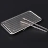 Mini Titanium Alloy Portable Plate Outdoor Folding Camping BBQ Grill Grate Ultralight Mini Table for Hiking Picnic Barbecue 3