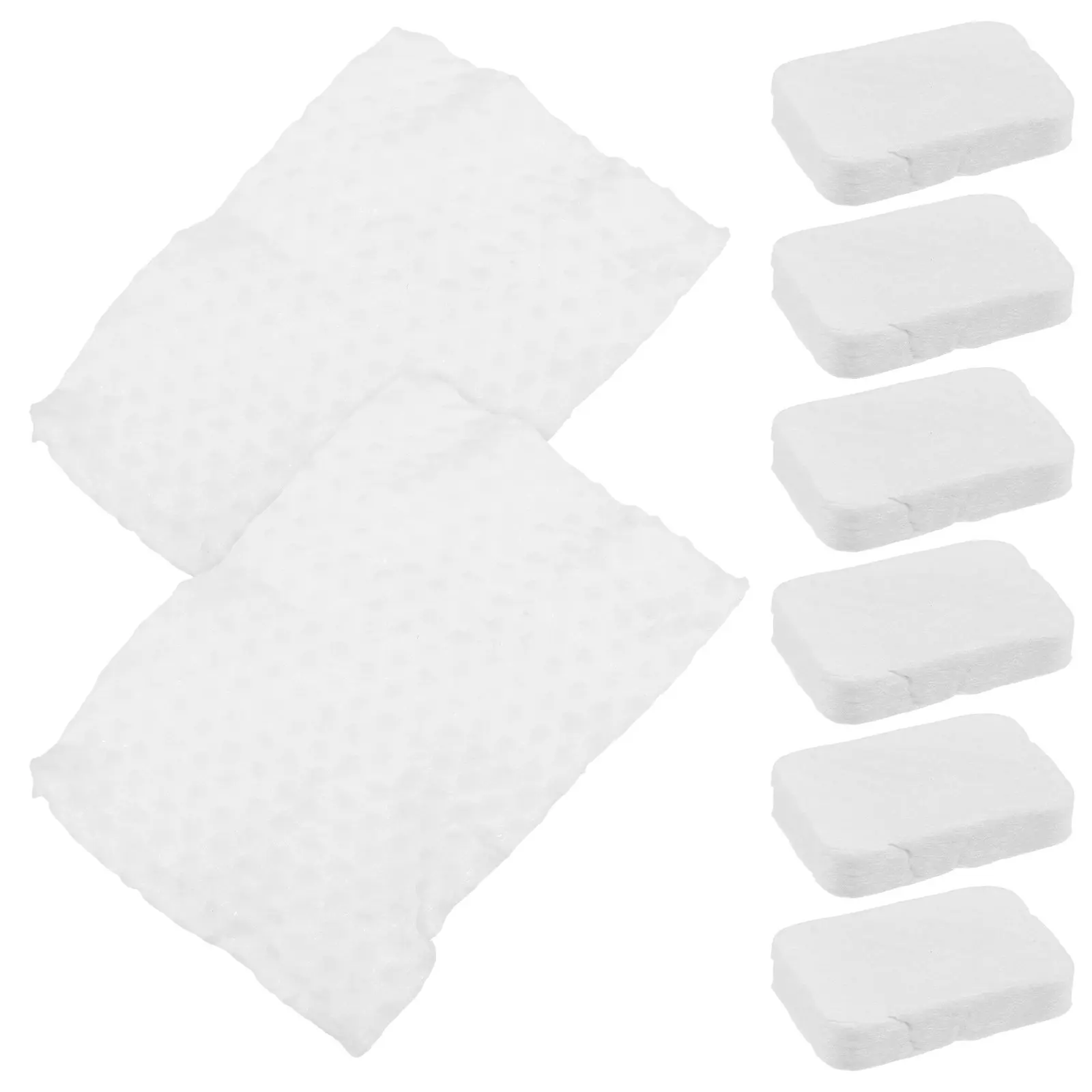 8Pcs 코튼 패드 두꺼운 진주 패턴 메이크업 리무버 패드 살롱 및 개인용 페이셜 클렌징 엑스폴리에이팅 와이프
