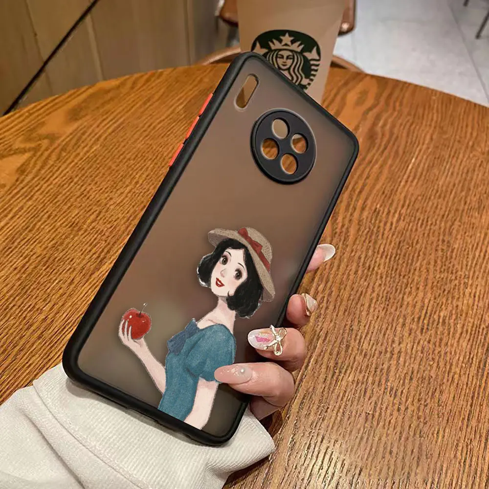 thumbnail image 1 of Funda mate para Huawei Y6P P50 P40 P30 P20 MATE 40 30 20 PRO PLUS Y7P Y8P Y9 Funda Shell d-princesa Disney maquillaje de Navidad, 1 of 5