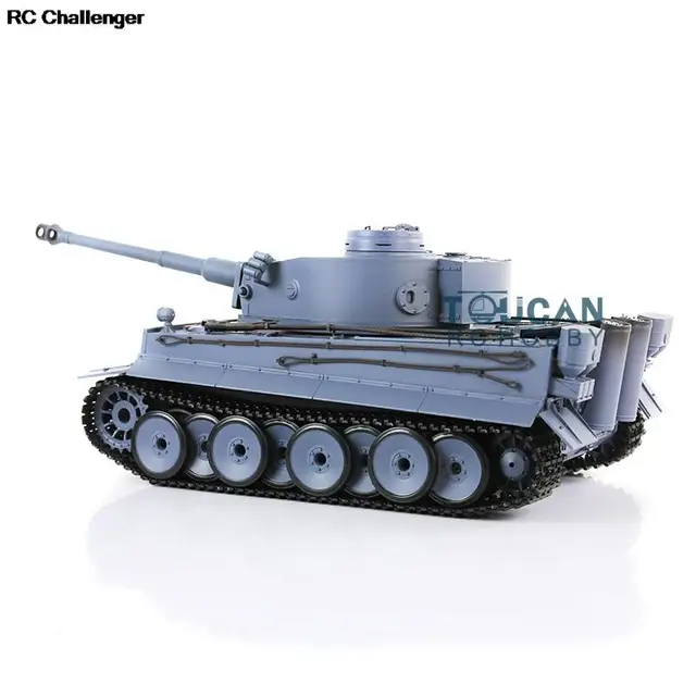 Heng Long 1/16 RTR RC Tank 2.4Ghz 7.0 Plastic Ver German Tiger I BBs Shoot IR Combat Smoke Effect 3818 RC Model TH17233-SMT7 5