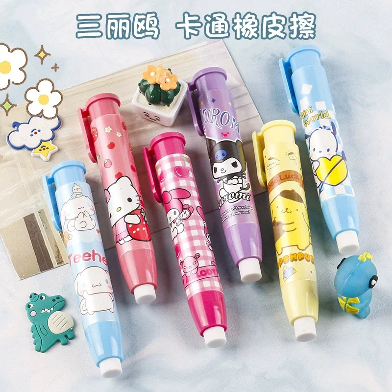 

Прямые продажи от производителя Sanrio астронавт пресс ластик, милая девушка сердце автоматический ластик для студентов и детей