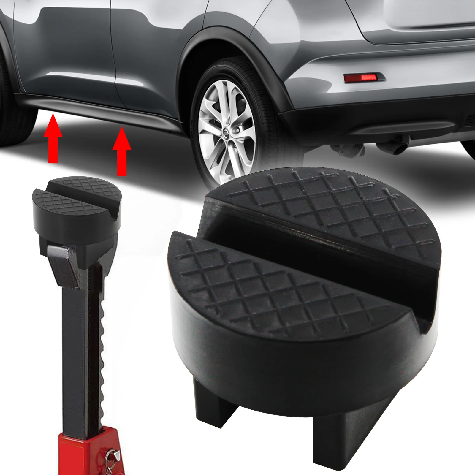 Unique Design Jack Stand Pad Adapter Support Grip Slotted Frame Rail