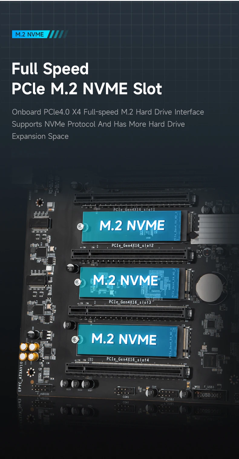 HUANANZHI H12D 8D AMD  Motherboard with BMC module support AMD EPYC 7002 7003 series CPU 8 channel memory Dual 2.5G network