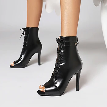Women's 2025 Brand Party Boots Women's Sexy stilettos High Heels Footwear Women Latin dance heels shoes Latin 2024 For Ballroom