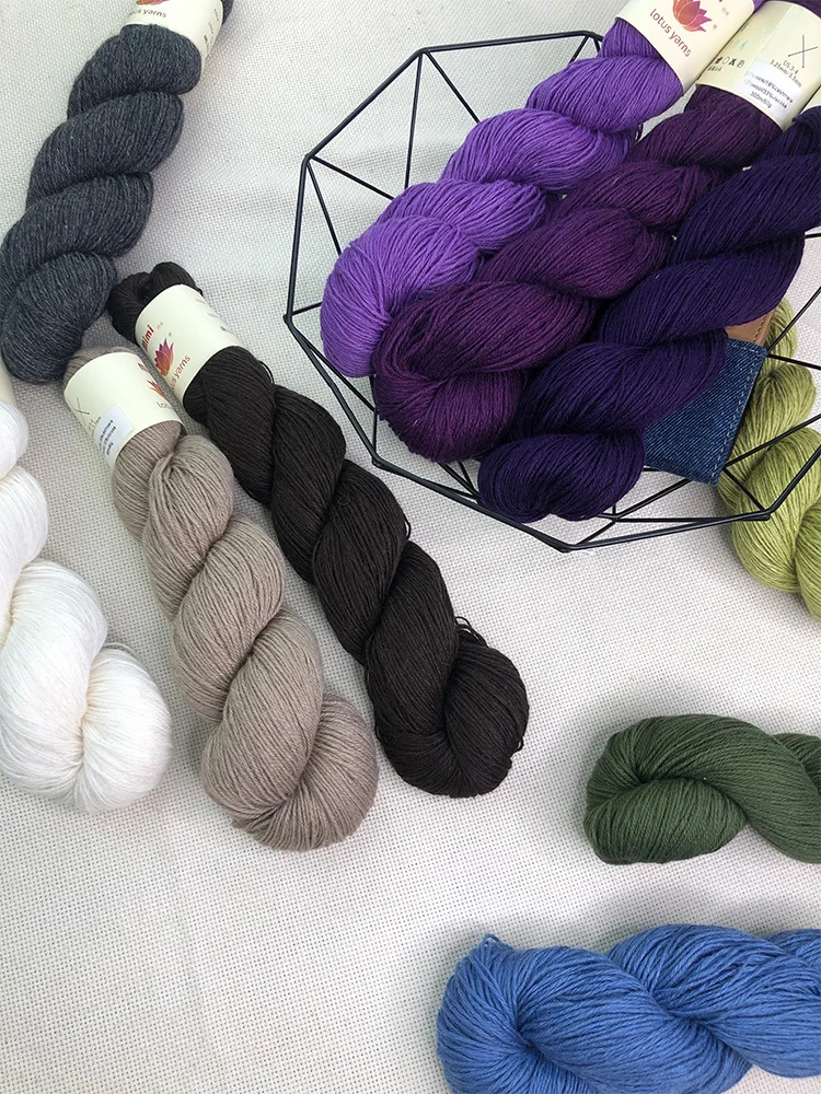 50g Hank Natural Mink Viscose Cashmere Wool Blended Yarn Baby Soft Hand Knitting Crochet Mimi Plus Color 01-33 6