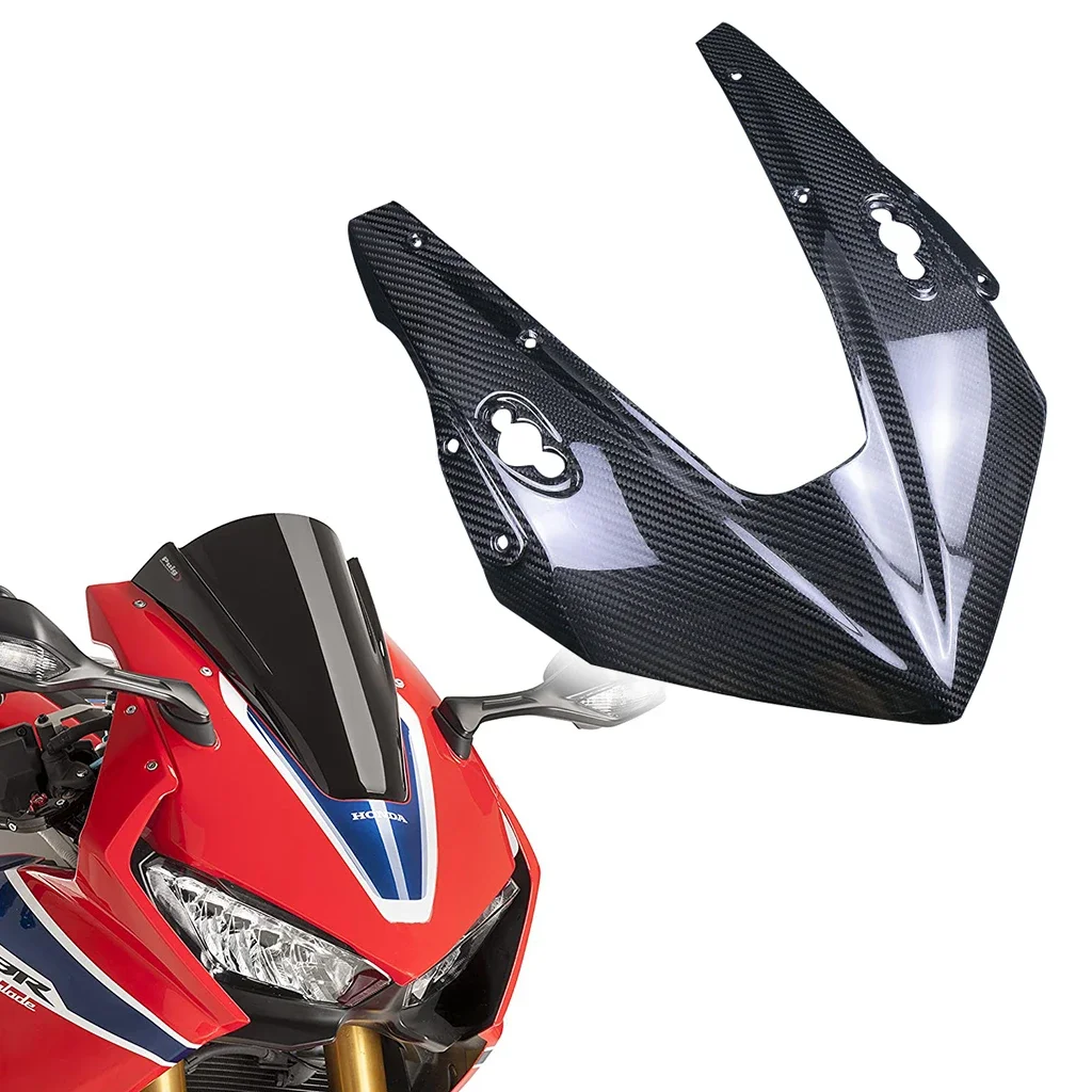 

Для Honda CBR1000RR 2017 2018 2019 3K аксессуары из углеродного волокна для мотоциклов передняя Верхняя головка Обтекатели ветровые дефлекторы