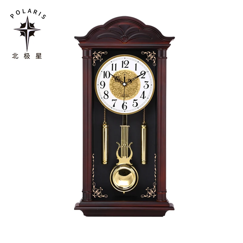 Chinese Wall Clock Retro Silent Pendulum Swing Clocks A  