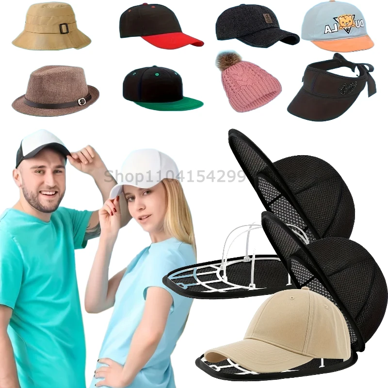 Hat Cleaner Cage for Washing Machine with Mesh Bag Hat Cleaner for Baseball Cap Wash Protector Cap Cleaner Laundry Bag