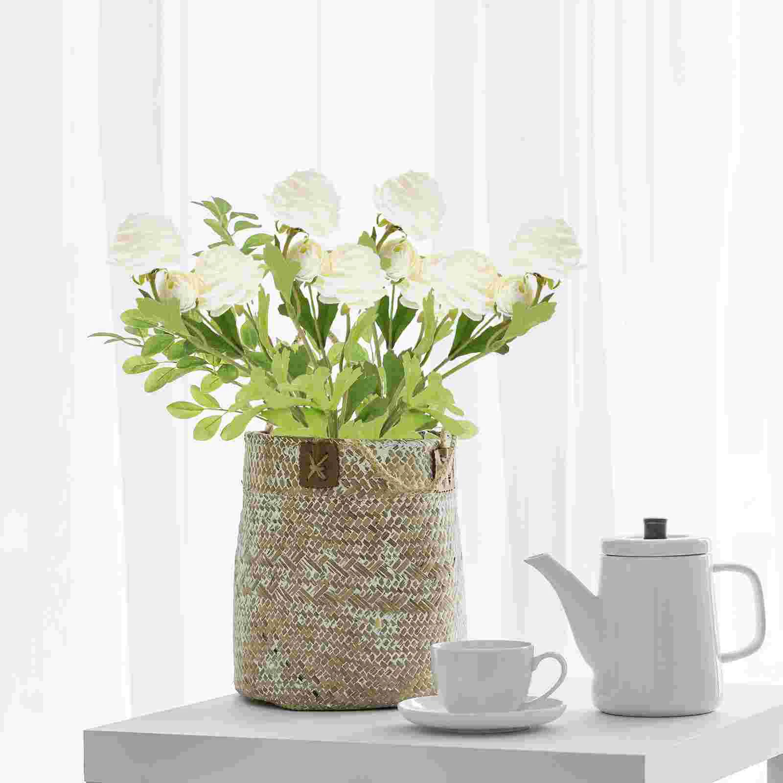 

2 Pcs Fake Flowers Floral Decor Centerpieces for Tables Decorations Artificial Simulation Silk Realistic