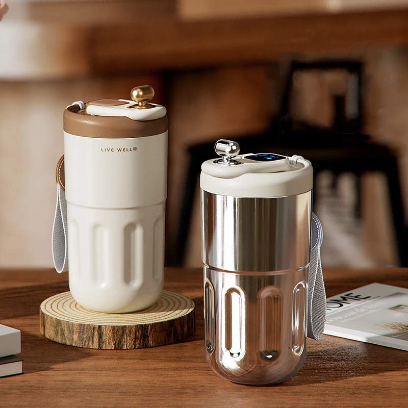 

316 Stainless Steel Intelligent Temperature Display Coffee Travel Thermos for Tea Kawaii Digital Thermal Bottle Thermos Coffee