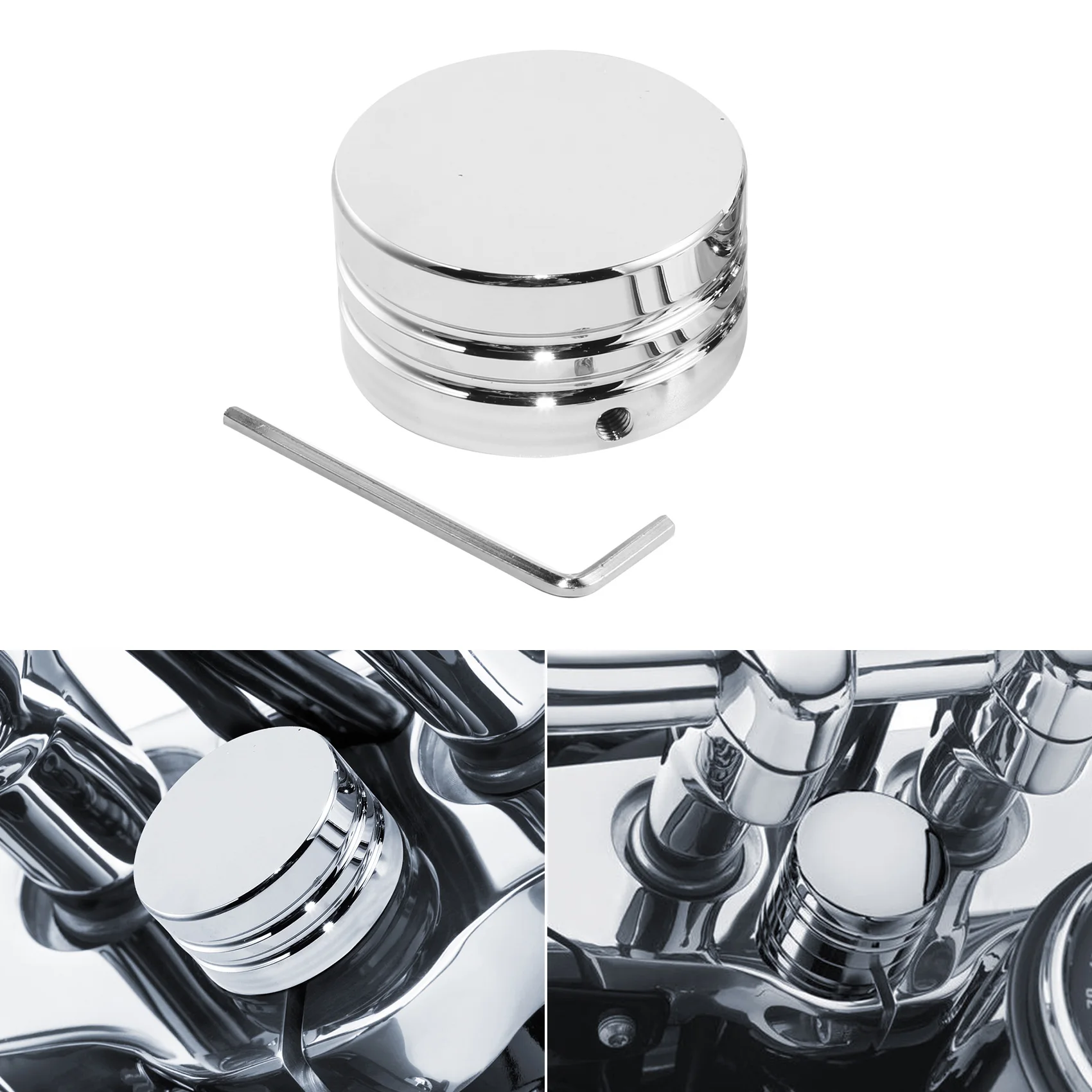 Steering Stem Bolt Nut Cover For Harley Softail Slim Deluxe Low Rider