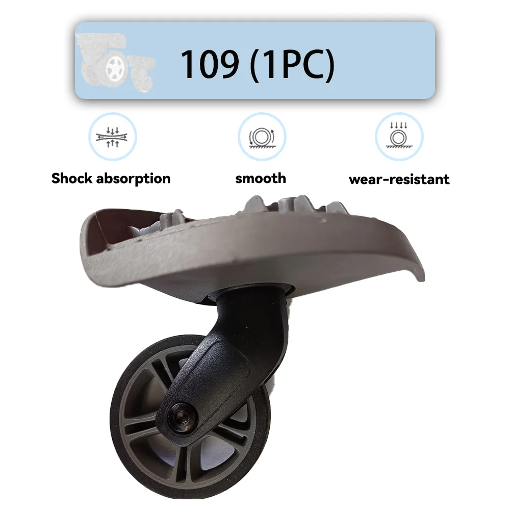 

For Samsonite 109 Universal Wheel Replacement Suitcase Rotating Smooth Silent Shock Absorbing Wheel Accessories Wheels Casters