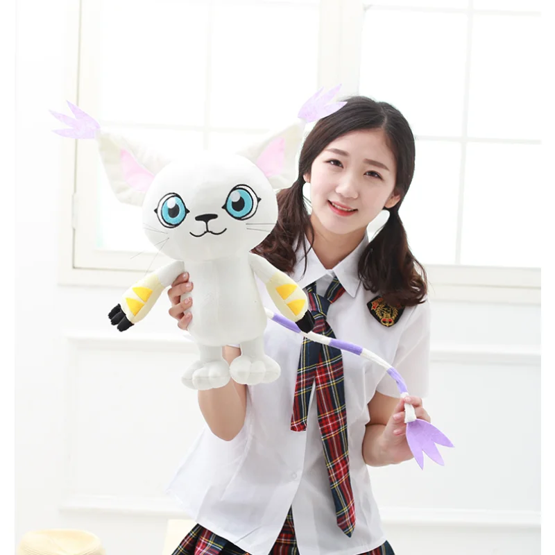 

Фигурка Tailmon плюшевая анимэ кукла Digimon Adventure DIGITAL X-evolution Yagami Hikari, игрушка для косплея 45 см в подарок