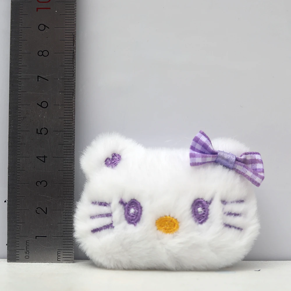 Animal Head Plush Doll Mini Plush Accessories Cute Girl Hair Clothes Bags Brooch Decorations Animal Head Doll plush toy accessories 20PCS