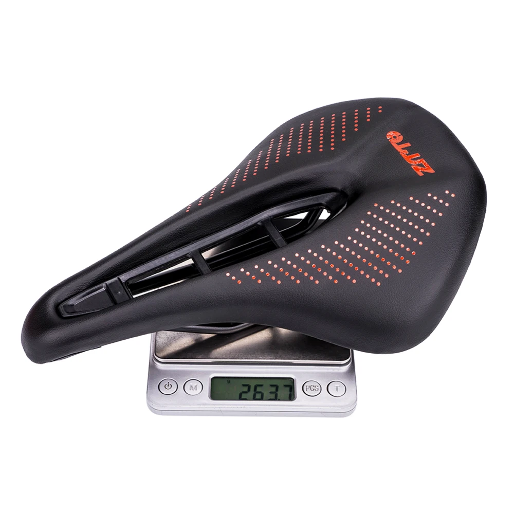 ZTTO Bicycle Seat MTB Road Bike Saddle, PU Leather Hollow Ultralight Comfortable Soft Cycling Racing Seat Cushion - Image 6