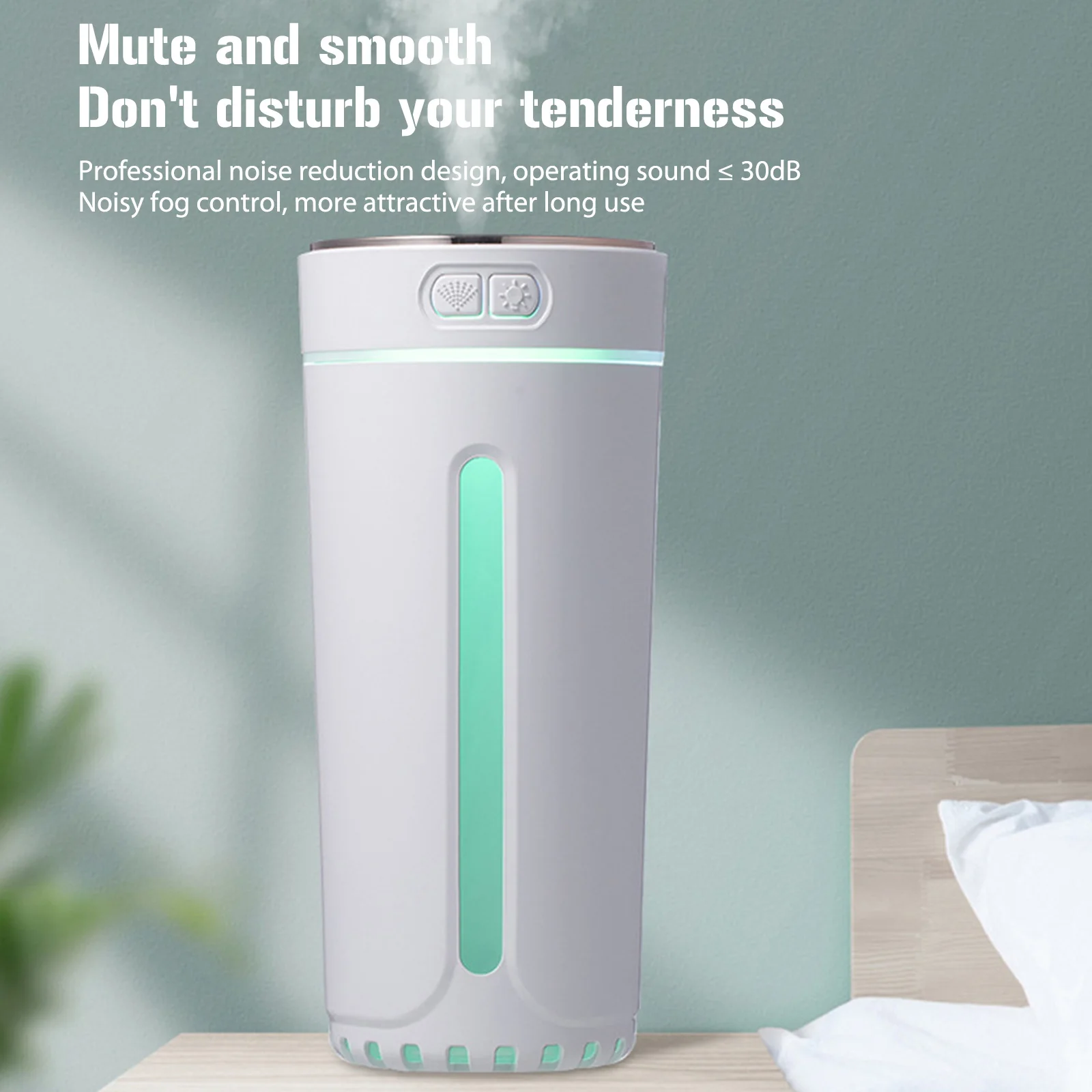 USB Vehicle Aromatherapy Machine Colorful Night Light Essential Oils Diffusers 30db Mute 300ml Capacity Humidification Equipment