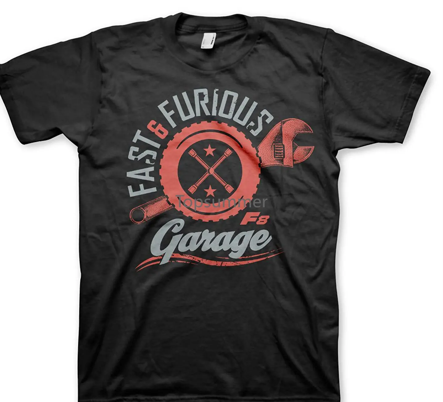Fast And Furious Garage Logo Dom Toretto Fast 8 Black Mens T Shirt Hot New 2018 Summer Fashion T-Shirt