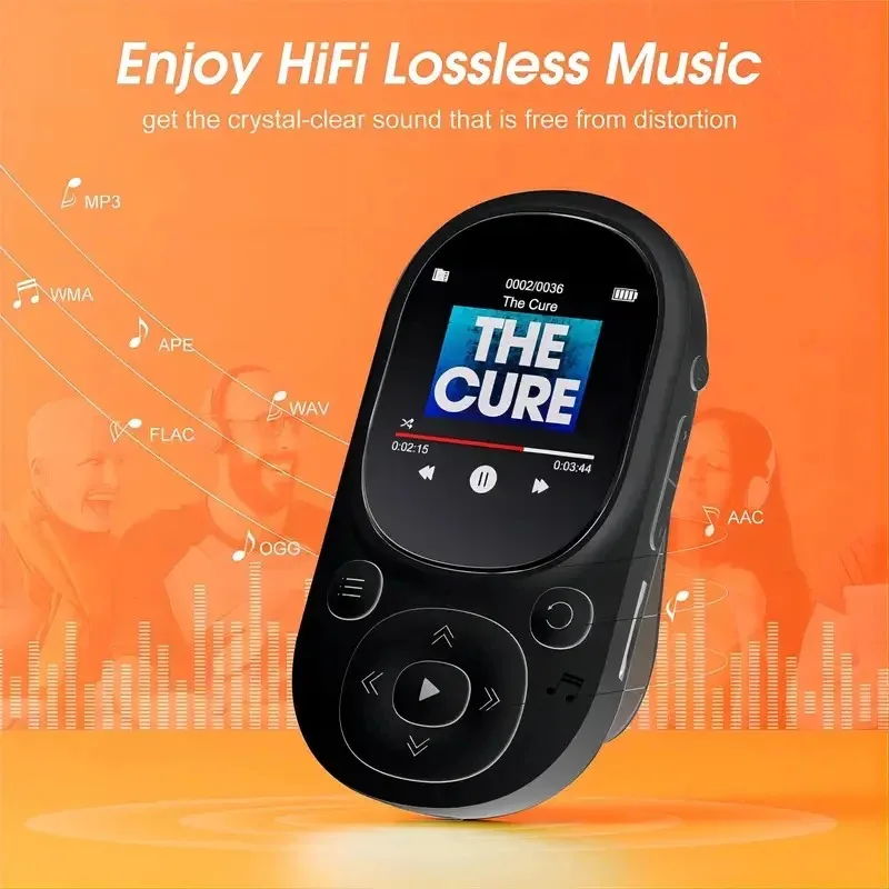 Compact 32GB MP3 Player with FM Radio and Pedometer