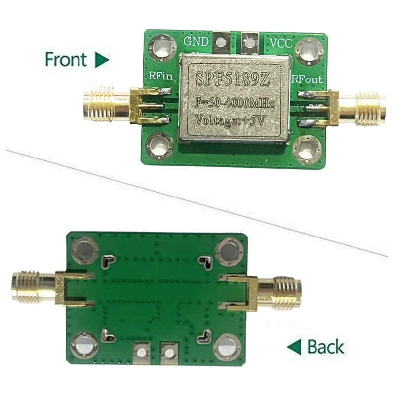 SPF5189 LNA 50-4000MHz/5-6000mhz RF Low Noise Broadband Signal Amplifier 0.6dB/20dB Gain RF Signal Receiver Module Shield Board rf amplifier