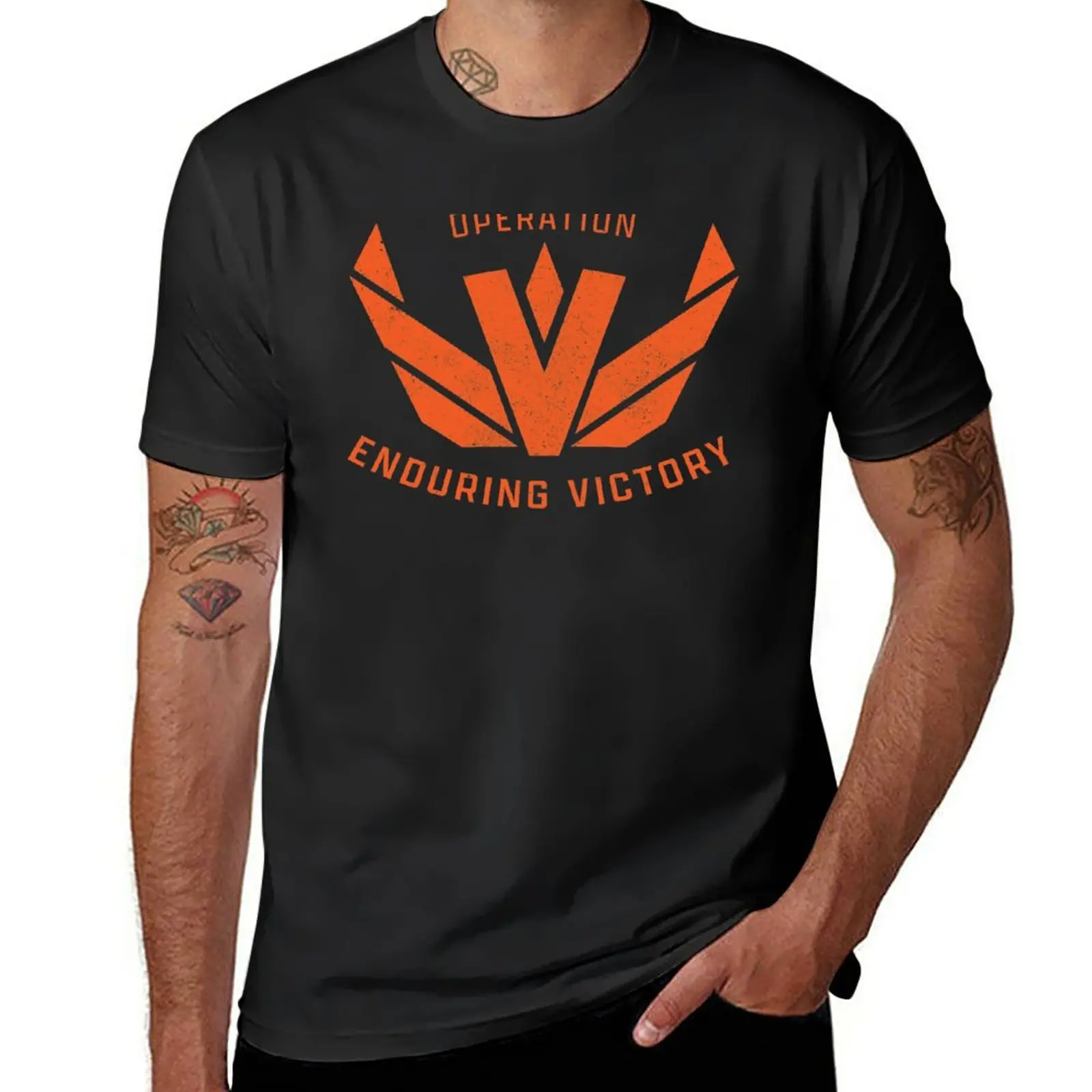 

New Operation Enduring Victory T-Shirt summer top anime fruit of the loom mens t shirts