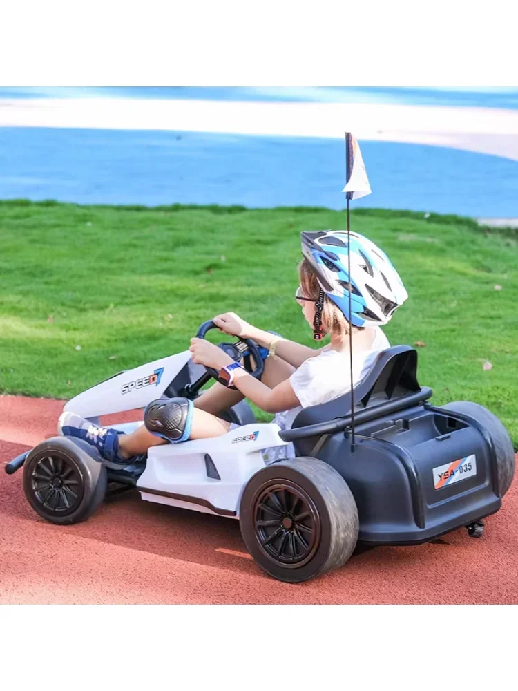 Kart Children's Drifting Car Adult Children Internet Celebrity Electric Kart Baby Car Rechargeable Stroller Gift